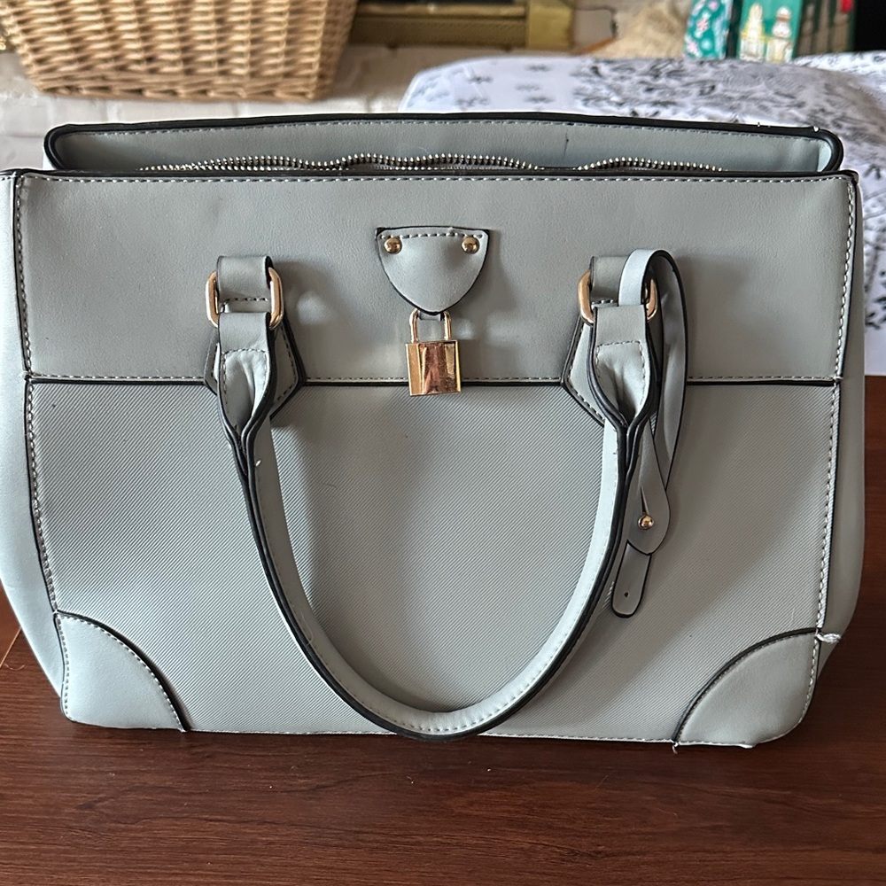 Elegant Light Gray Satchel